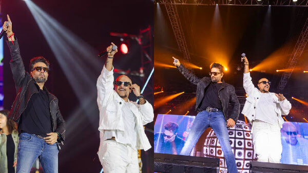 Bollywood artists at live event