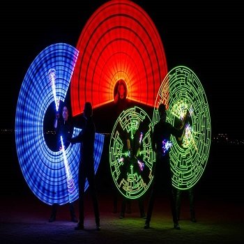 LED carnival artist parade in Delhi