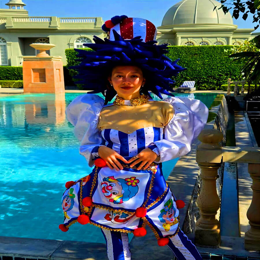 Corporate event hostess at business conference