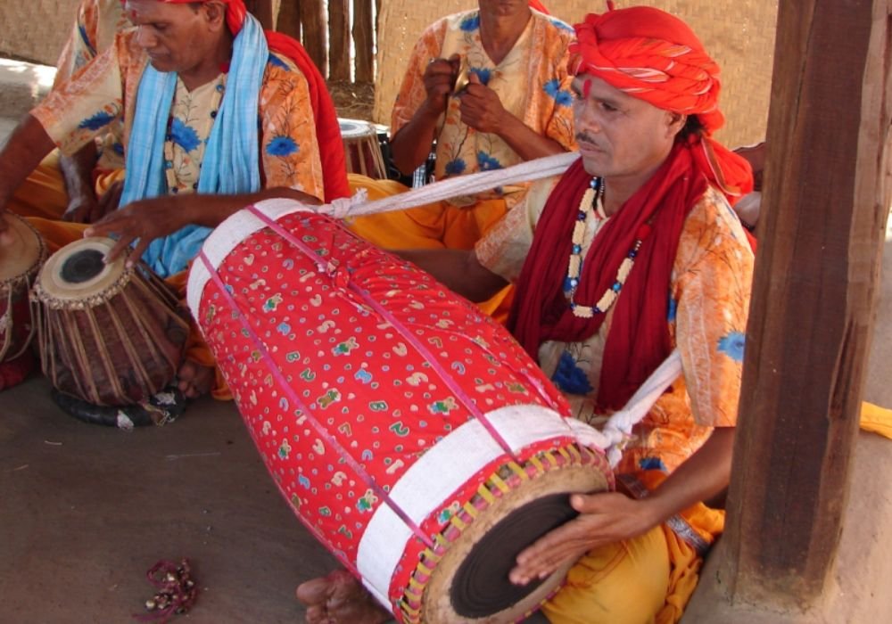 Traditional Chhattisgarhi folk music performance