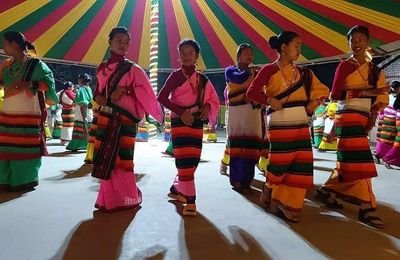 Dimasa Lokgeet folk singer performing