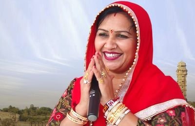 Haryanvi Lokgeet folk singer performing