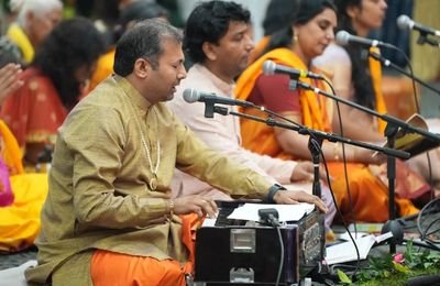 Sanskrit Lokgeet folk singer performing