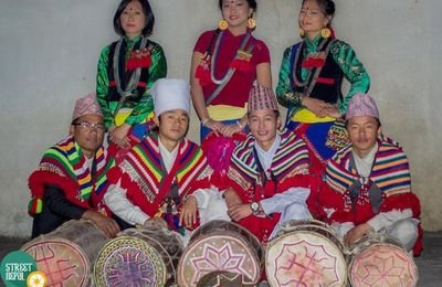 Sunuwar Lokgeet folk singer performing
